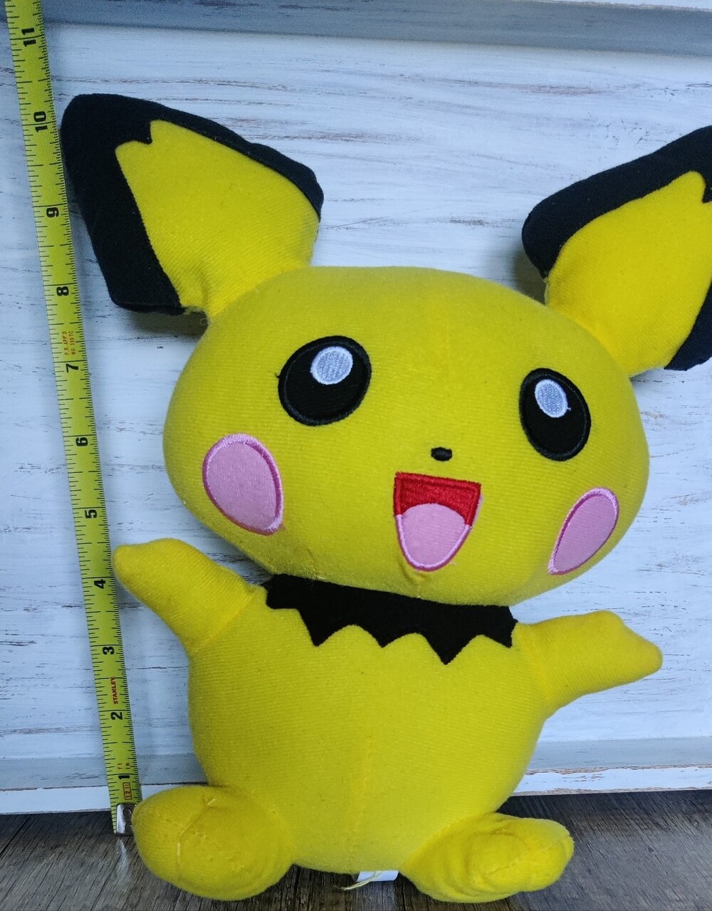 Yellow Pikachu Graphic Zip Hoodie & Pikachu Stuffed Animal - Picture 10 of 11